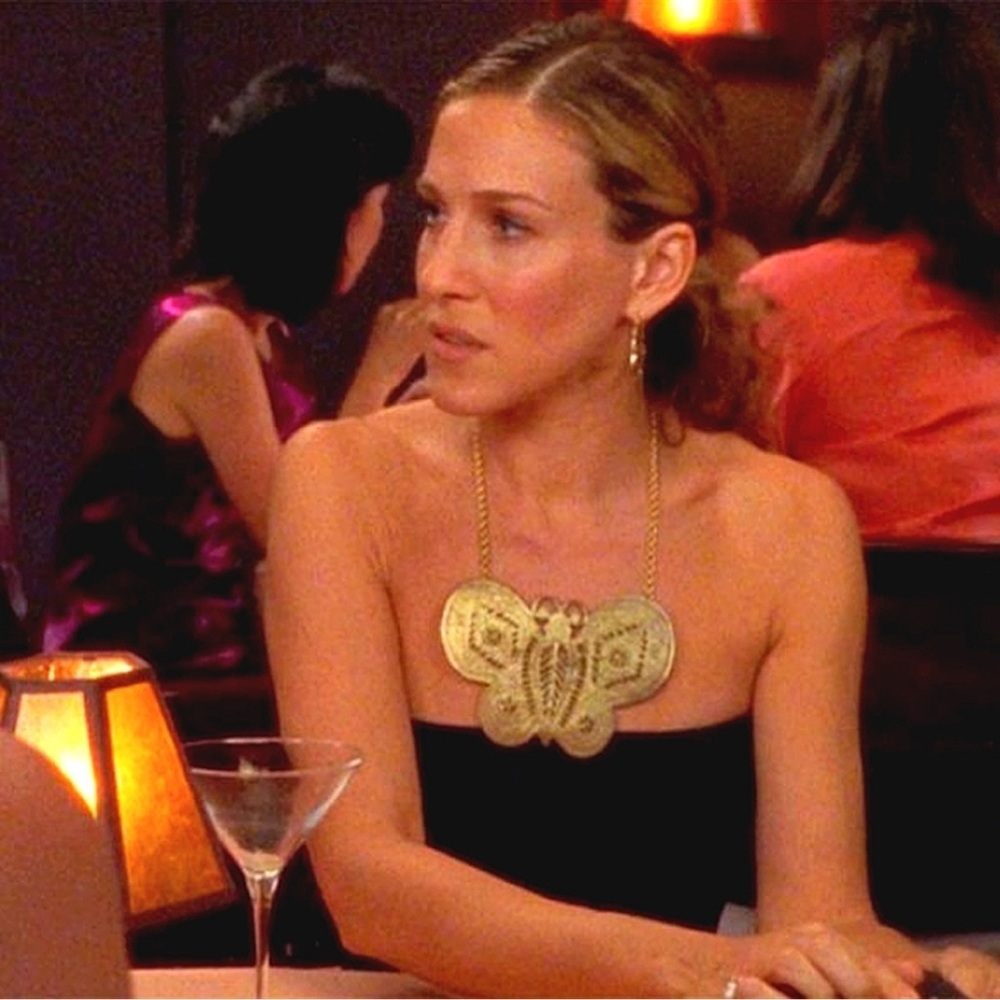 Carrie's KJL KENNETH JAY LANE Butterfly Necklace SATC